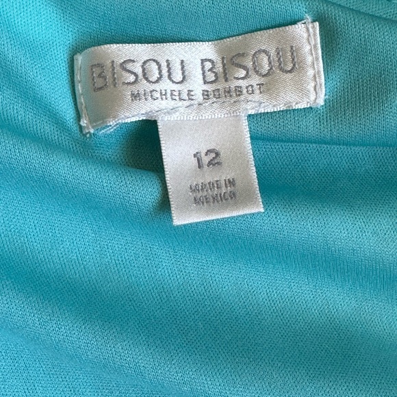 Bisou Bisou Geometric Orange Blues White tribal Colorful Sun Dress Maxi… - Picture 7 of 12